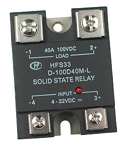 SSRDC100V40A - SPST 0-100Vdc 40A DC Solid State Relay